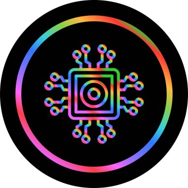 Çip. Web simgesi basit illüstrasyon 