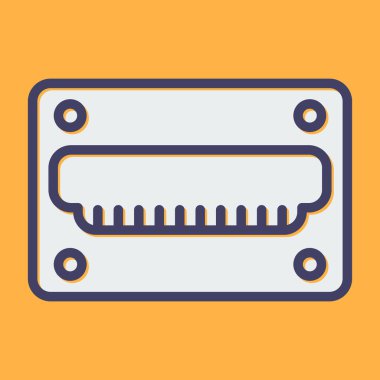 hdmi simgesi, web tasarımı için resimleme