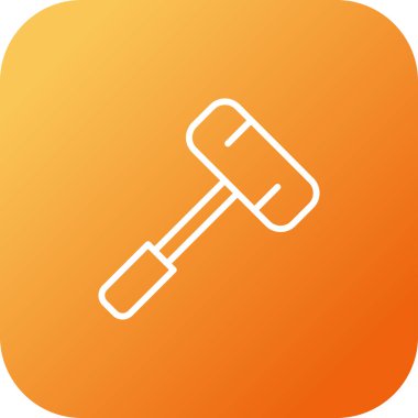 Balyoz. Web simgesi basit illüstrasyon 