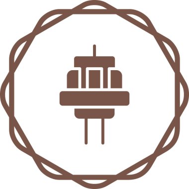 Tıklama web simgesi basit illüstrasyon                   