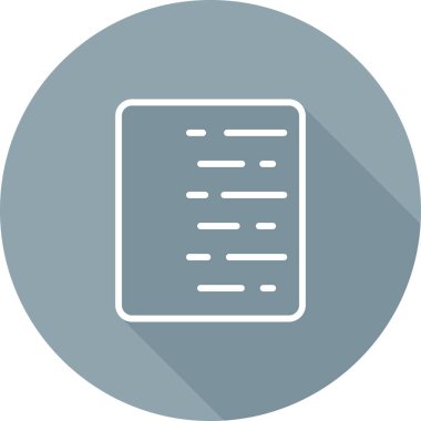 belge dosya simgesi vektör illüstrasyonu