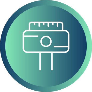 Tıklama web simgesi basit illüstrasyon                   