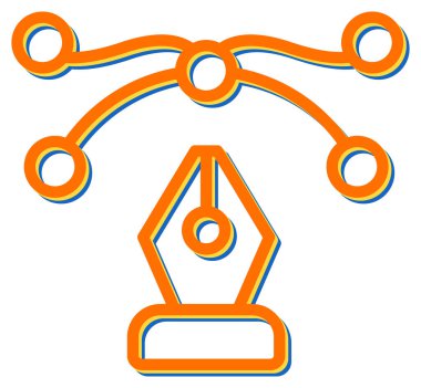 Arkaplanda basit vektör simgesi