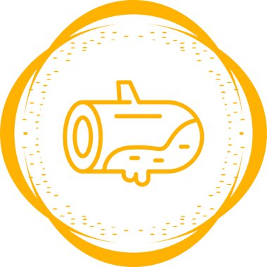 log with yosun, web simgesi vektör illüstrasyonu 