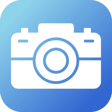 fotoğraf makinesi simgesi, vektör illüstrasyonu 