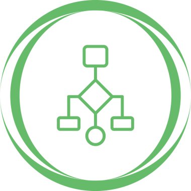 Bağlılık Diyagramı Simgesi İşaret Vektörü