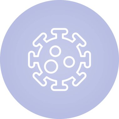 Virüs simgesinin vektör illüstrasyonu