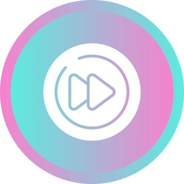 Video Sonraki Parça Çemberi simgesi, ana hat vektörü