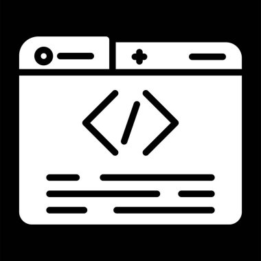 Programlama simgesinin vektör illüstrasyonu