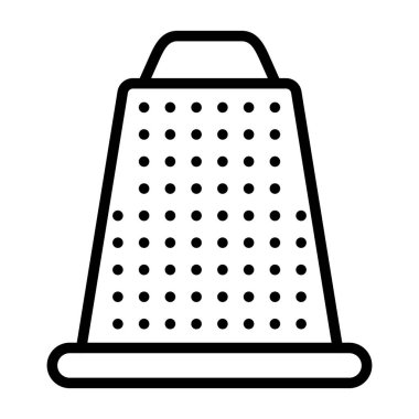 grater simgesi, web basit illüstrasyon