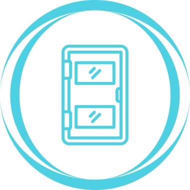 Kapı simgesinin vektör illüstrasyonu