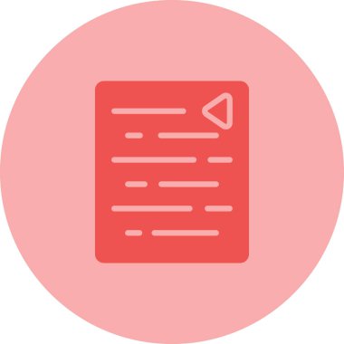 Belge. Web simgesi basit tasarım 