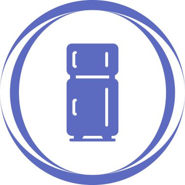 buzdolabı simgesi, vektör illüstrasyonu basit tasarım