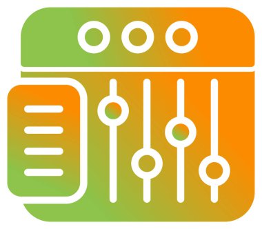 Tarayıcı web simgesi, basit illüstrasyon