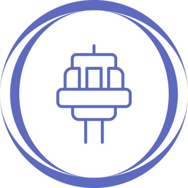 elektrik prizi simgesi. Web illüstrasyonu