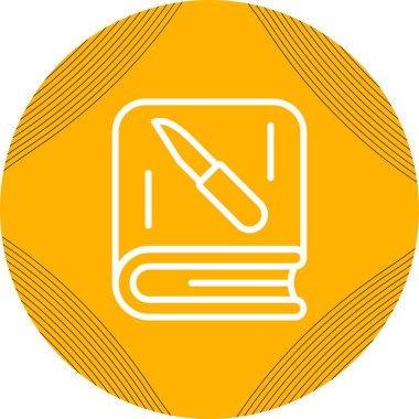 Bir Hayatta Kalma kitabı simgesinin vektör çizimi