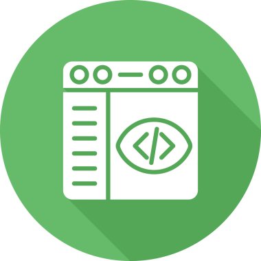 Tarayıcı web simgesi, basit illüstrasyon