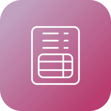 fatura simgesi, vektör illüstrasyonu basit tasarım