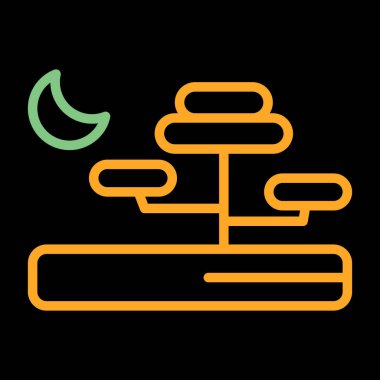 Savanna web simgesi illüstrasyonu