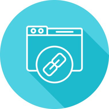 Bağlantı simgesinin vektör illüstrasyonu