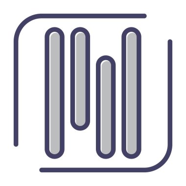 Satır simgesi, logo tasarım şablonu, vektör illüstrasyonu