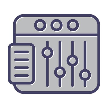 Tarayıcı web simgesi, basit illüstrasyon