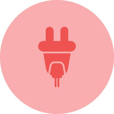 elektrik prizi simgesi. Web illüstrasyonu