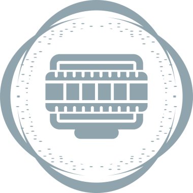 Masaüstü Bilgisayar Web simgesi vektör çizimi