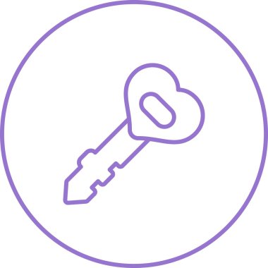 anahtar simgesi, vektör illüstrasyonu basit tasarım