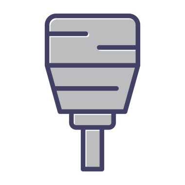 Kablo. Web simgesi basit illüstrasyon