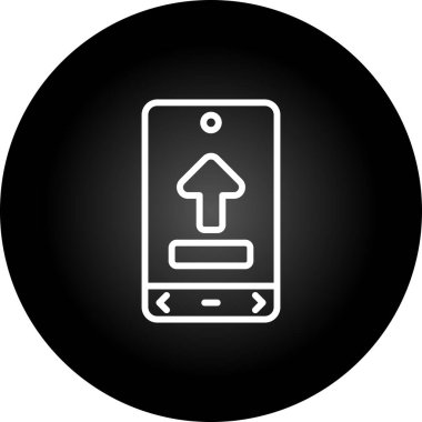 Web simge vektör çizim upload