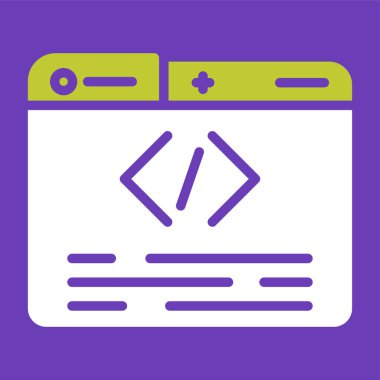 Programlama simgesinin vektör illüstrasyonu