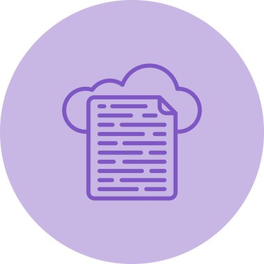 Bulut Veri Web simgesi basit tasarım