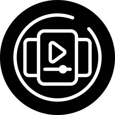 Video Galerisi Çemberi Simgesinin vektör çizimi