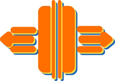 Boşluk. Web simgesi basit illüstrasyon