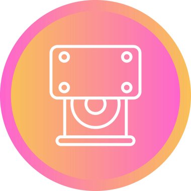 CD ROM sürücüsü. Web simgesi basit illüstrasyon