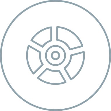 Pie Chart Simgesi modaya uygun düz stil. Web sitenizin tasarımı için grafik sembolü, logo, uygulama, UI. Vektör illüstrasyonu