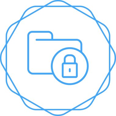 Secure Folder icon, vector illustration