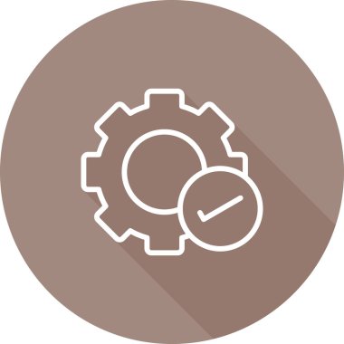 Bir Tıklama Kurulum simgesi vektör tasarımı