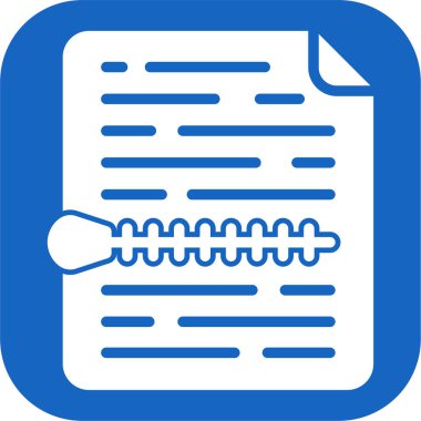 ZIP dosya biçimi vektör illüstrasyonu