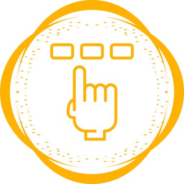 Simge, vektör illüstrasyonu basit tasarımı seç