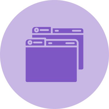 Windows web simgesi vektör çizimi 