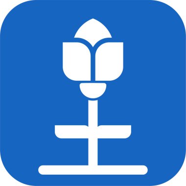 Lale. Web simgesi basit illüstrasyon 