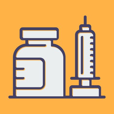 - Uyuşturucu. Web simgesi basit illüstrasyon