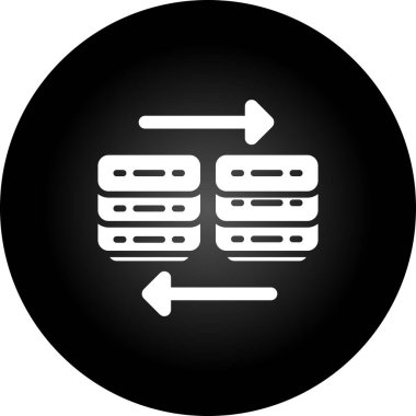 Bulut Göç web simgesi, vektör illüstrasyonu