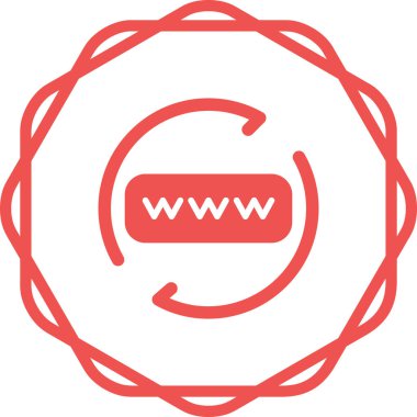 Alan adı yenileme modern simgesinin vektör illüstrasyonu