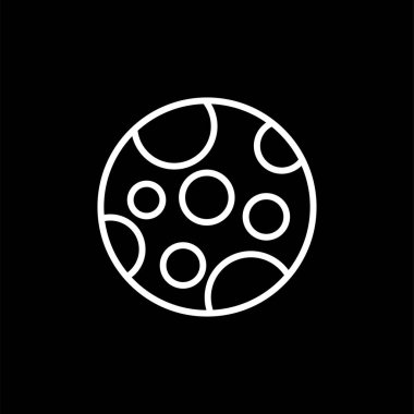 Ay ağ simgesinin vektör illüstrasyonu
