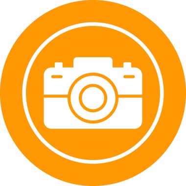 fotoğraf makinesi simgesi, vektör illüstrasyonu 