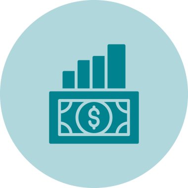 Maliyet web simgesi basit illüstrasyon