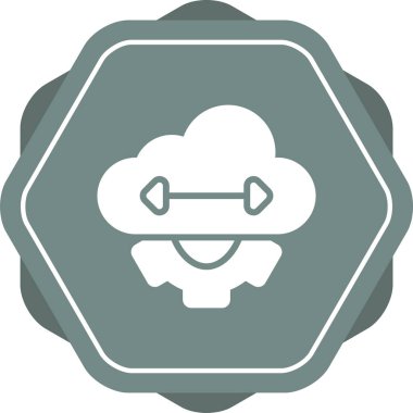  Elastisite Web simgesi vektör illüstrasyonu 